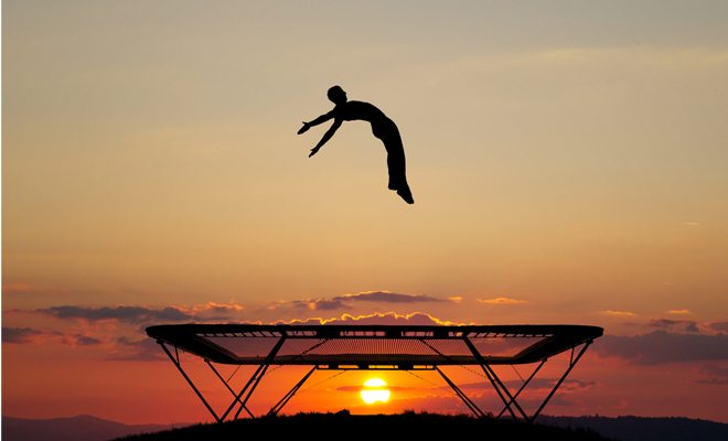trampolining